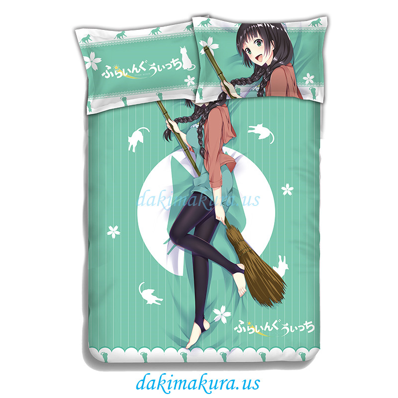 Makoto Kowata - Flying Witch Anime Bedding Sets,Bed Blanket & Duvet Cover,Bed Sheet with Pillow Covers Makoto Kowata - Flying Witch Anime Bedding Sets,Bed Blanket & Duvet Cover,Bed Sheet with Pillow Covers